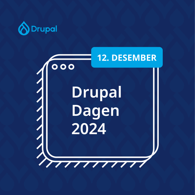 Grafisk fremstilling av "DrupalDagen 2024"