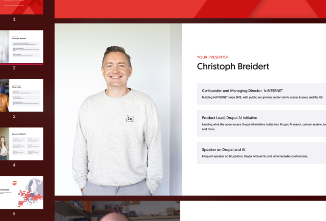 Skjermdump fra presentasjonen